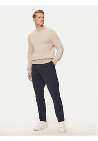 BOSS - Boss Spodnie materiałowe 50524390 Granatowy Regular Fit. Kolor: niebieski. Materiał: bawełna