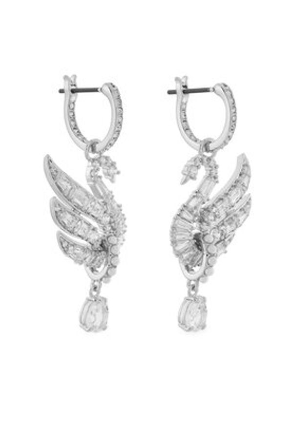 Swarovski Kolczyki Swan 5723388 Srebrny. Materiał: metalowe. Kolor: srebrny