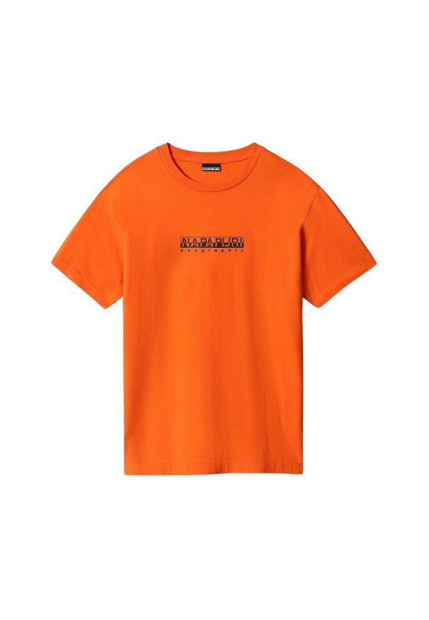 Koszulka Napapijri S-box. Kolor: pomarańczowy. Sport: joga i pilates