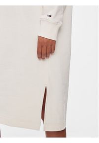 Tommy Jeans Sukienka dzianinowa New Varisty DW0DW16462 Biały Relaxed Fit. Kolor: biały. Materiał: bawełna
