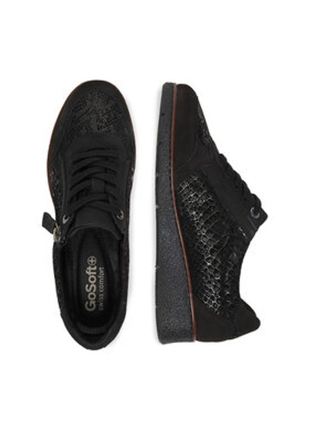 Go Soft Sneakersy CEO-WI16-FLEXX-01 Czarny. Kolor: czarny. Materiał: materiał