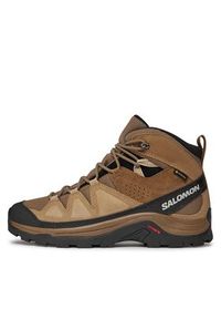 salomon - Salomon Trekkingi Quest Rove GORE-TEX L47181400 Brązowy. Kolor: brązowy. Materiał: zamsz, skóra. Technologia: Gore-Tex. Sport: turystyka piesza #5
