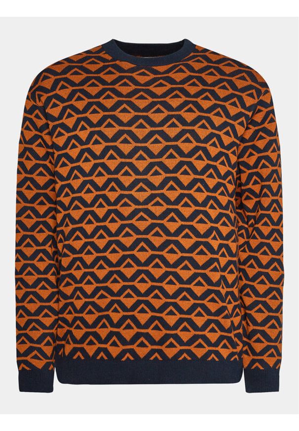 Redefined Rebel Sweter 222041 Pomarańczowy Regular Fit. Kolor: pomarańczowy