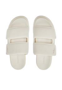 Calvin Klein Jeans Klapki Double Bar Sandal Mtl YM0YM01020 Écru. Materiał: materiał #3