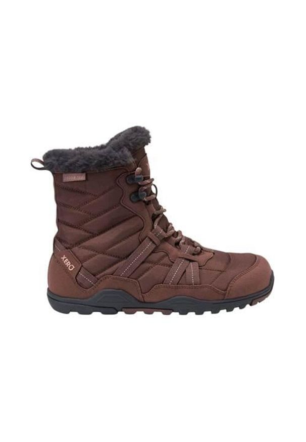 XERO SHOES - Buty do chodzenia damskie Xero Shoes Alpine. Wysokość cholewki: za kostkę. Zapięcie: sznurówki. Kolor: brązowy. Materiał: materiał, syntetyk, guma. Szerokość cholewki: normalna. Sport: turystyka piesza
