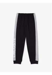 Lacoste Spodnie dresowe XJ5327 Czarny Regular Fit. Kolor: czarny. Materiał: bawełna