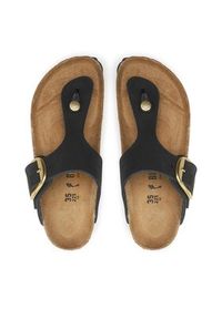 Birkenstock Japonki Gizeh Big Buckle 1024107 Czarny. Kolor: czarny. Materiał: skóra, nubuk #4