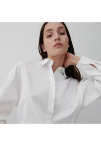 Reserved - Bawełniana koszula - Biały. Kolor: biały. Materiał: bawełna #1