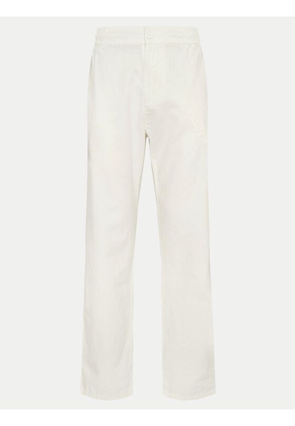 Blend Spodnie materiałowe 20716614 Biały Straight Fit. Kolor: biały. Materiał: bawełna