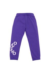 Kenzo kids - Kenzo Kids Spodnie dresowe K14217 Fioletowy Regular Fit. Kolor: fioletowy. Materiał: bawełna #3