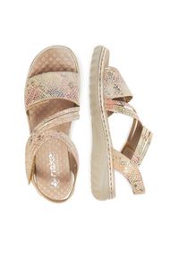 Rieker Sandały CEO-60464-90 Beżowy. Kolor: beżowy. Materiał: zamsz, skóra #2