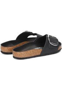 Klapki damskie Birkenstock Madrid Big Buck. Kolor: czarny. Materiał: zamsz, skóra