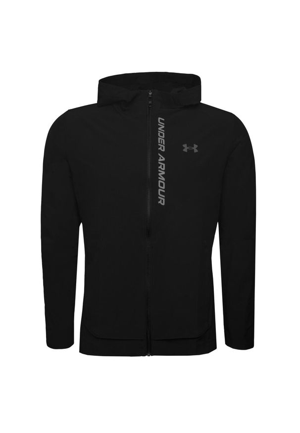 Kurtka treningowa męska Under Armour Outrun The Storm Jacket. Typ kołnierza: kaptur. Kolor: wielokolorowy, szary, czarny, brązowy