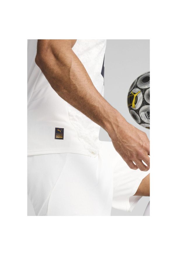 Puma - Męska koszulka dodatkowa Borussia Dortmund 24/25 PUMA White. Kolor: biały. Materiał: materiał
