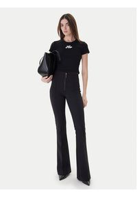 Hugo - HUGO T-Shirt Delanor_2 50539132 Czarny Cropped Fit. Kolor: czarny. Materiał: bawełna #2