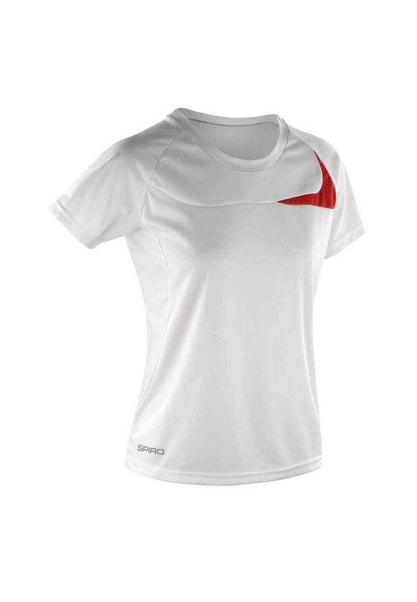 SPIRO - Koszulka Treningowa Dash Dla Kobiet. Kolor: czerwony, wielokolorowy, biały. Sport: turystyka piesza
