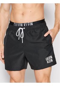 Calvin Klein Swimwear Szorty kąpielowe Medium Double KM0KM00740 Czarny Regular Fit. Kolor: czarny. Materiał: syntetyk #1