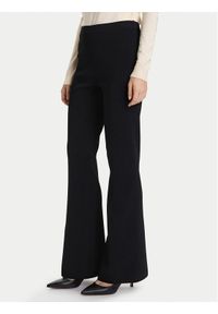 TwinSet - TWINSET Spodnie materiałowe 252TP3206 Czarny Flare Fit. Kolor: czarny. Materiał: wiskoza