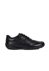 Geox - Buty. Nosek buta: okrągły. Zapięcie: sznurówki. Kolor: czarny. Materiał: syntetyk, materiał, skóra ekologiczna. Szerokość cholewki: normalna #1