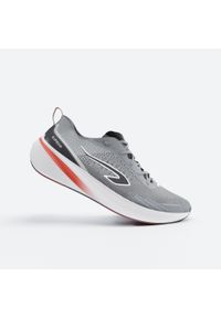 KIPRUN - Buty do biegania męskie Kiprun Cushion 500. Kolor: biały, wielokolorowy, szary. Szerokość cholewki: normalna