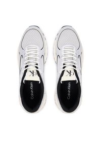 Calvin Klein Sneakersy Hike Runner Laceup Mesh Mix Met YM0YM01402 Srebrny. Kolor: srebrny. Materiał: skóra #4