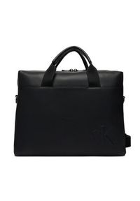 Calvin Klein Torba na laptopa Bold Ck Commuter LV04D3312G Czarny. Kolor: czarny. Materiał: skóra #3