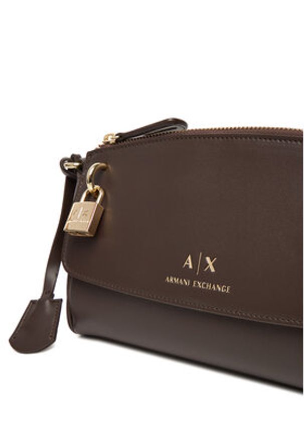 Armani Exchange Torebka XW000304 AF12040 U6304 Brązowy. Kolor: brązowy. Materiał: skórzane