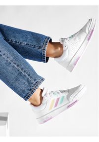 Adidas - adidas Sneakersy Tensaur Sport 2.0 K GX9772 Biały. Kolor: biały. Materiał: skóra. Styl: sportowy #3