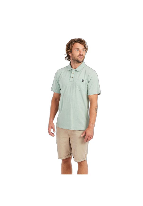 Polo Protest Charles. Okazja: na co dzień. Typ kołnierza: polo. Kolor: zielony. Styl: casual