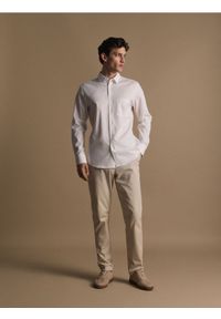Reserved - Bawełniana koszula slim fit - biały. Kolor: biały. Materiał: bawełna #1