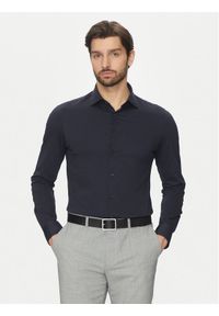 Michael Kors Koszula MD0MD91498 Granatowy Slim Fit. Kolor: niebieski. Materiał: bawełna #1