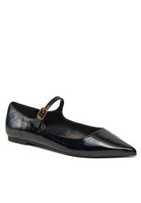 Kurt Geiger Baleriny Regent Flat Mary Jane 1277400309 Czarny. Kolor: czarny. Materiał: skóra