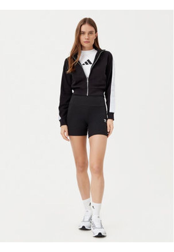 Adidas - adidas Kolarki Essentials JD1548 Czarny Slim Fit. Kolor: czarny. Materiał: wiskoza