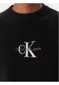 Calvin Klein Jeans Sweter J30J322460 Czarny Loose Fit. Kolor: czarny. Materiał: bawełna #4