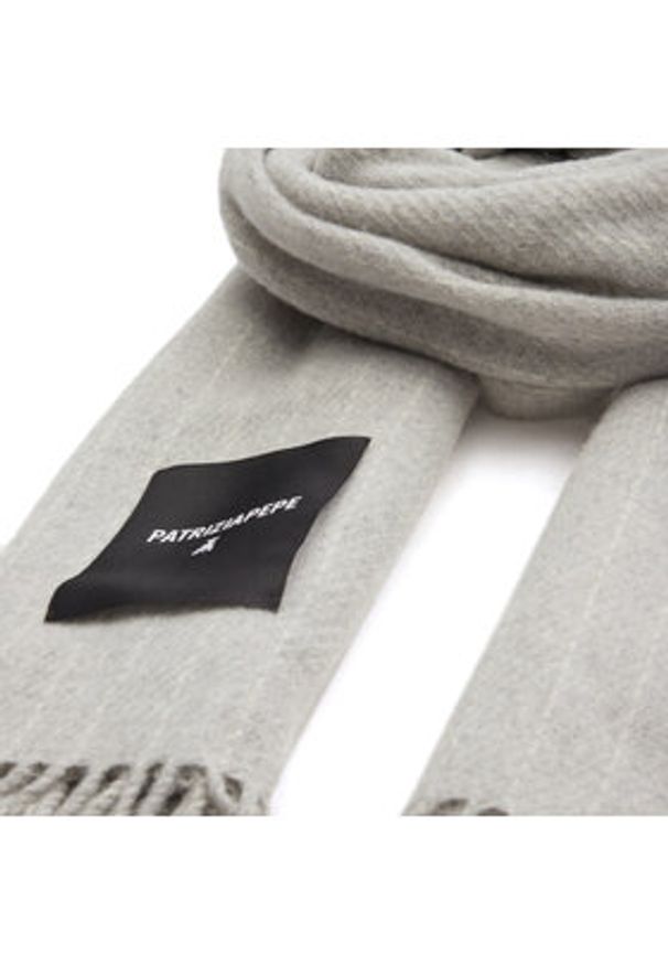 Patrizia Pepe Szalik 8F0458/A474-FE81 Szary. Kolor: szary. Materiał: materiał