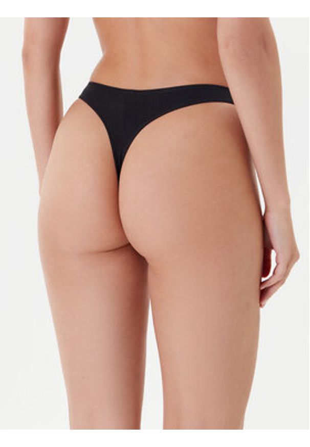 TOMMY HILFIGER - Tommy Hilfiger Komplet 3 par stringów UW0UW05752 Czarny. Kolor: czarny. Materiał: bawełna