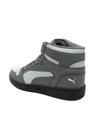 Puma - Męskie Buty Treningowe Rebound Lay Up High Cut. Kolor: szary. Sport: turystyka piesza