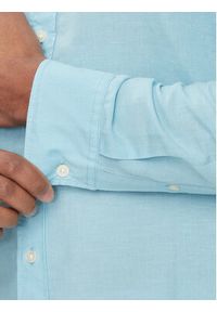 Lee Koszula Patch 112349050 Niebieski Regular Fit. Kolor: niebieski. Materiał: len, bawełna #5