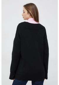 Vero Moda sweter damski kolor czarny lekki. Kolor: czarny. Materiał: materiał, dzianina, wiskoza. Długość rękawa: długi rękaw. Długość: długie #4