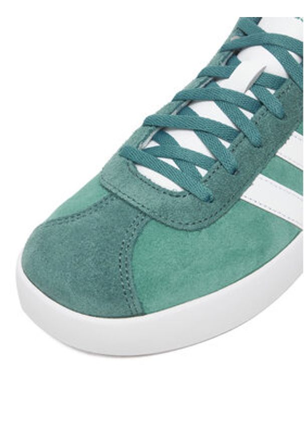 Adidas - adidas Sneakersy VL COURT 3.0 K JS3490 Zielony. Kolor: zielony. Materiał: zamsz, skóra