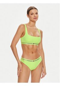 TOMMY HILFIGER - Tommy Hilfiger Dół od bikini UW0UW04120 Zielony. Kolor: zielony. Materiał: syntetyk