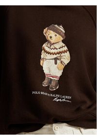 Polo Ralph Lauren Bluza 211A87105001 Brązowy Relaxed Fit. Typ kołnierza: polo. Kolor: brązowy. Materiał: bawełna #4