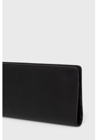 Trussardi Jeans - Trussardi portfel i etui na karty skórzane damski kolor czarny. Kolor: czarny. Materiał: skóra. Wzór: gładki #3