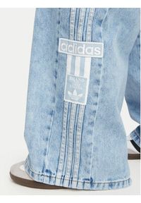 Adidas - adidas Jeansy Adibreak Mid Rise Wide Leg Denim Pant KT2651 Niebieski jasny Wide Leg. Kolor: niebieski #5