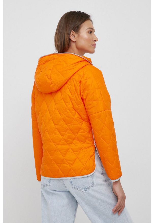Frieda & Freddies kurtka damska kolor pomarańczowy przejściowa. Okazja: na co dzień. Kolor: pomarańczowy. Materiał: materiał. Styl: casual