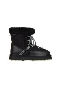emu - Śniegowce Emu Blurred Black 23 119172, Czarny, Skóra naturalna - 39. Kolor: czarny. Materiał: skóra. Szerokość cholewki: normalna. Sezon: zima, lato. Styl: elegancki #1