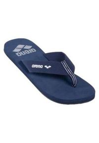 Japonki Arena Sand Thong. Okazja: na spacer, na plażę. Zapięcie: pasek. Kolor: niebieski. Materiał: guma, bawełna. Wzór: aplikacja, paski. Sport: turystyka piesza #1