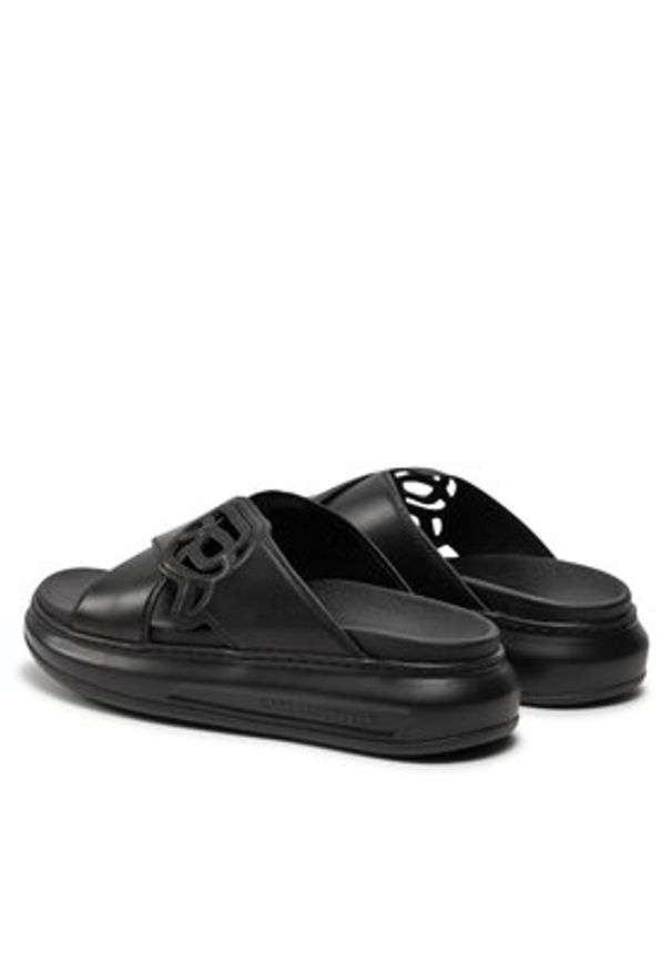 Karl Lagerfeld - KARL LAGERFELD Klapki KL62504 Czarny. Kolor: czarny. Materiał: skóra