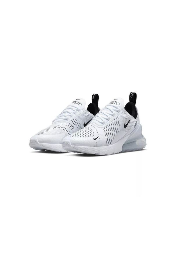 Buty do chodzenia damskie Nike Wmns Air Max 270. Zapięcie: sznurówki. Kolor: biały, wielokolorowy, czarny. Materiał: materiał, syntetyk, tkanina. Szerokość cholewki: normalna. Model: Nike Air Max. Sport: turystyka piesza