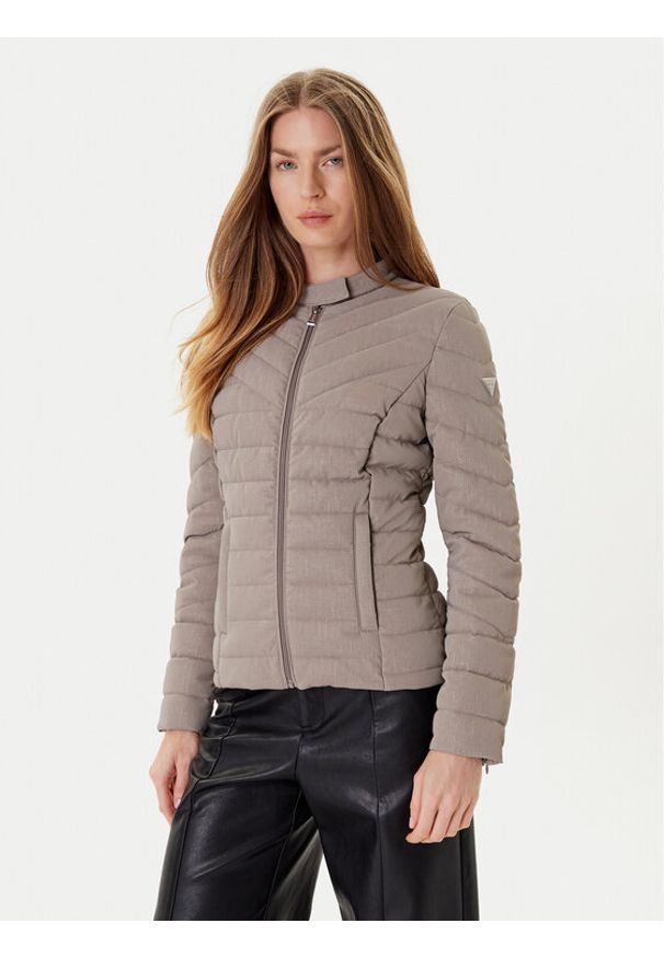 Guess Kurtka przejściowa W5YL13 WHDQ0 Beżowy Regular Fit. Kolor: beżowy. Materiał: syntetyk